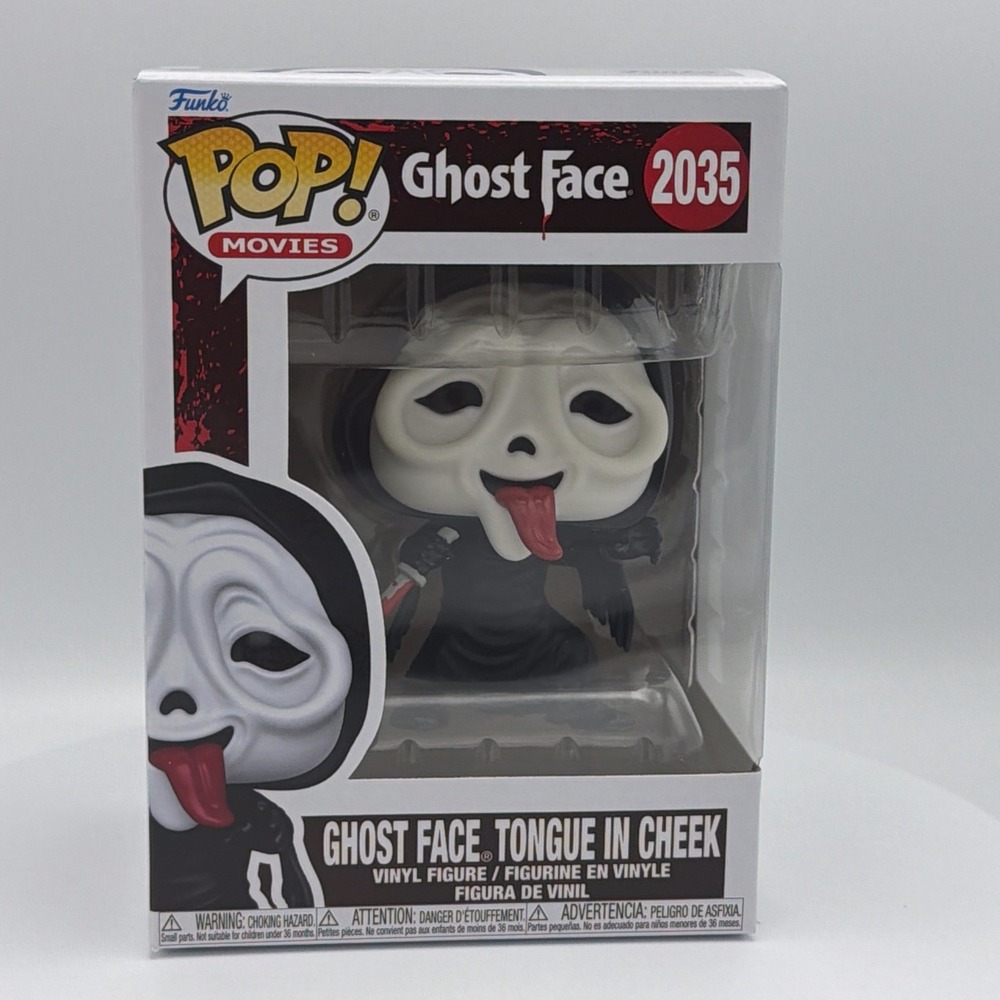 Funko‎ Pop Ghost Face Tongue in Cheek Scream 2035 Horror Vinyl